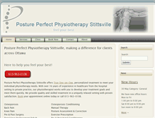 Tablet Screenshot of postureperfectphysio.ca